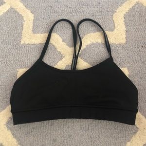 Lululemon flow y bra black size 2